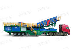 轮胎式移动洗砂站